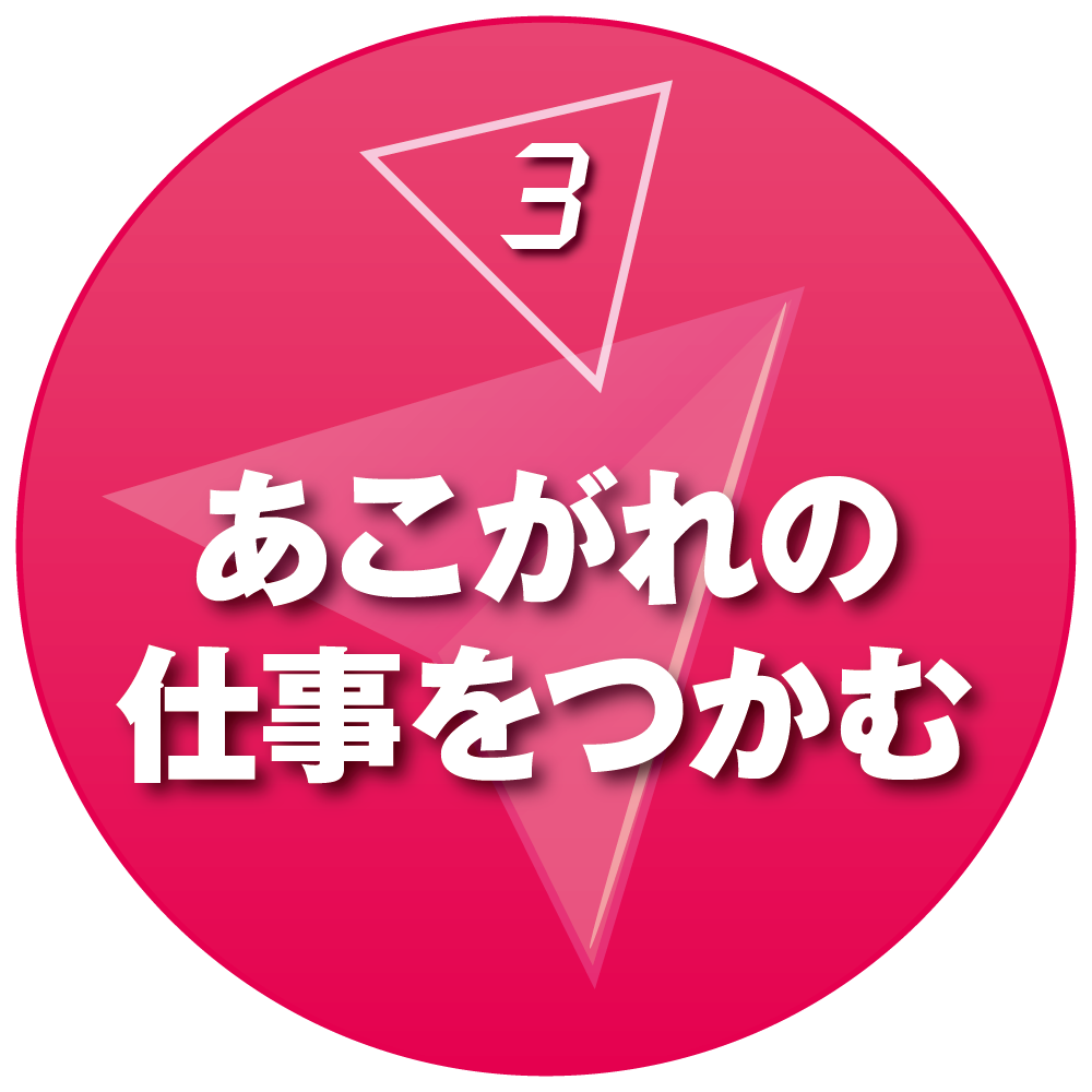 パリエであこがれの仕事をつかむ